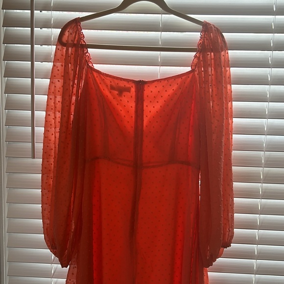 Missguided coral skater dress - Picture 5 of 5
